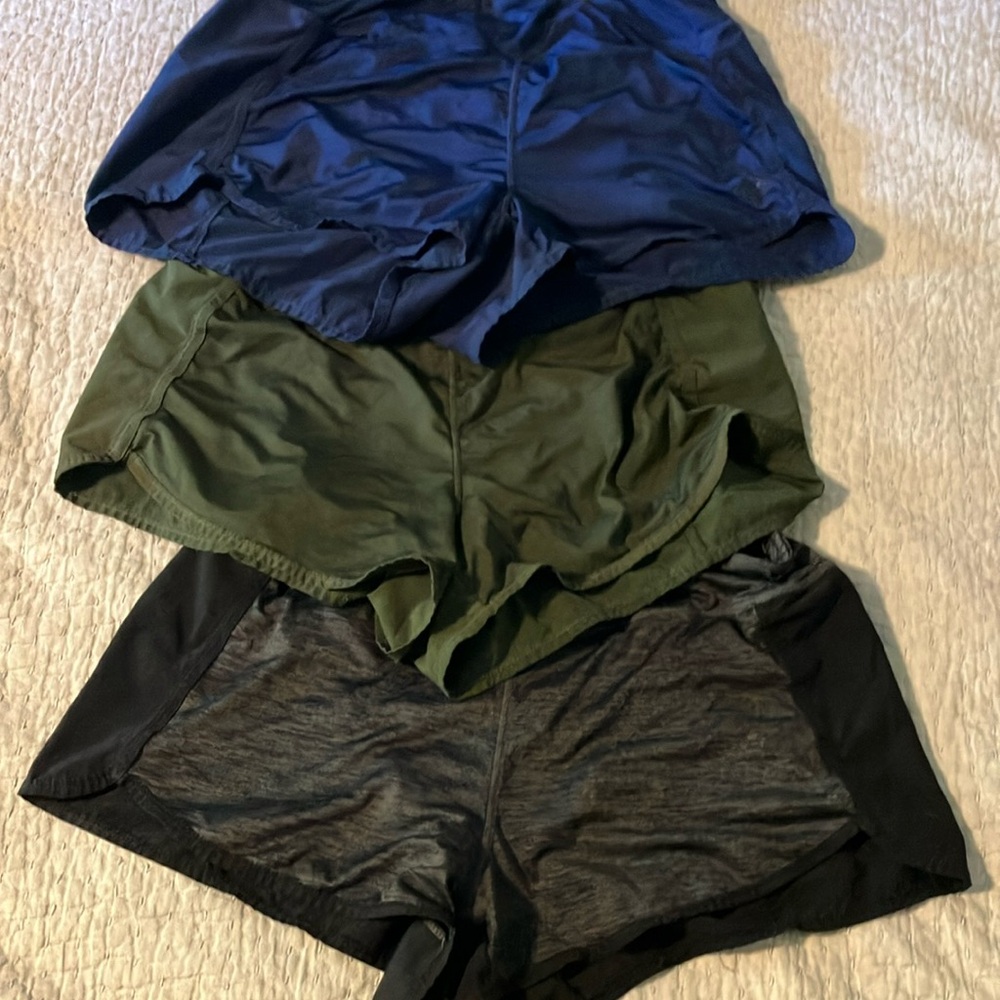 Women's Blue and Green Shorts Set
